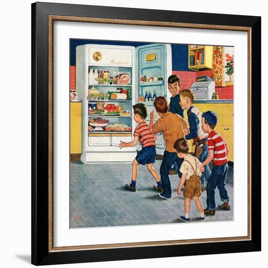 "Refrigerator Raid", February 19, 1955-Amos Sewell-Framed Giclee Print