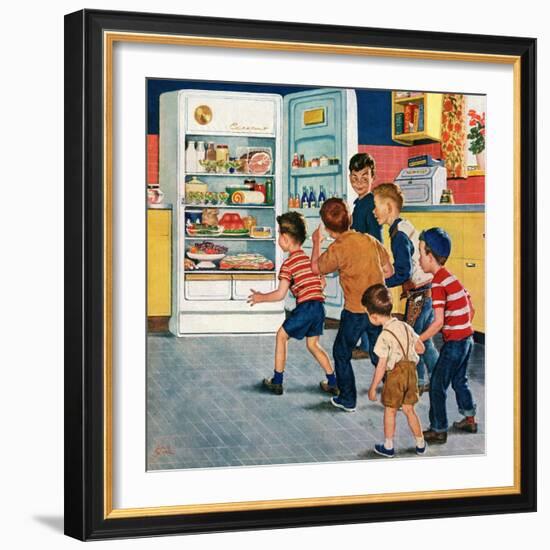 "Refrigerator Raid", February 19, 1955-Amos Sewell-Framed Giclee Print