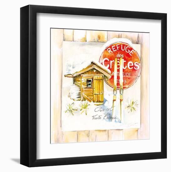 Refuge des Crêtes-Bruno Pozzo-Framed Art Print