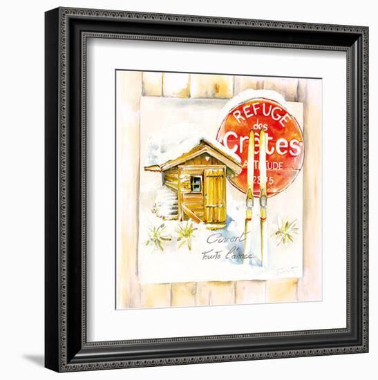 Refuge des Crêtes-Bruno Pozzo-Framed Art Print