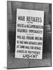 Refugee Accommodation Request WWII-Robert Hunt-Mounted Photographic Print