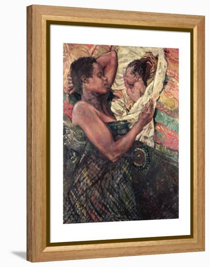 Refugee Mother and Baby, Goma, 1997-Hector McDonnell-Framed Premier Image Canvas