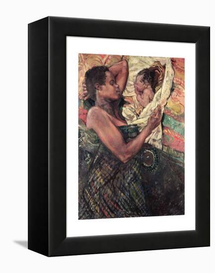 Refugee Mother and Baby, Goma, 1997-Hector McDonnell-Framed Premier Image Canvas