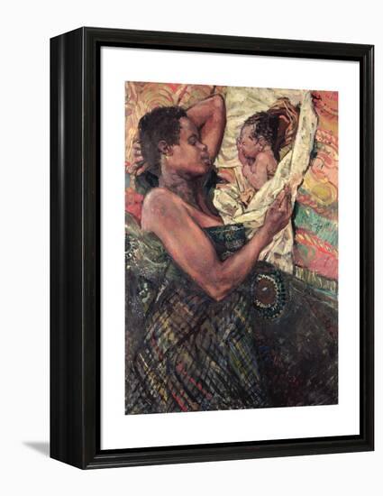 Refugee Mother and Baby, Goma, 1997-Hector McDonnell-Framed Premier Image Canvas