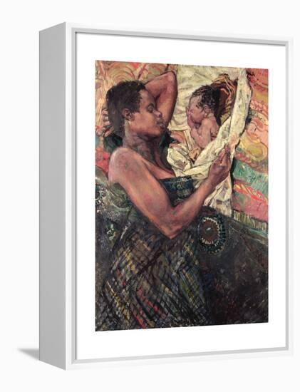 Refugee Mother and Baby, Goma, 1997-Hector McDonnell-Framed Premier Image Canvas