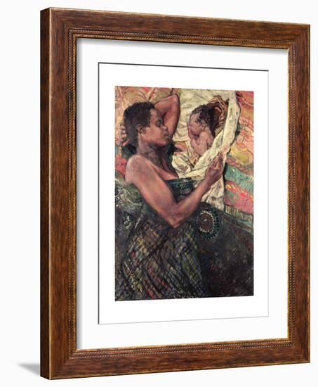 Refugee Mother and Baby, Goma, 1997-Hector McDonnell-Framed Giclee Print