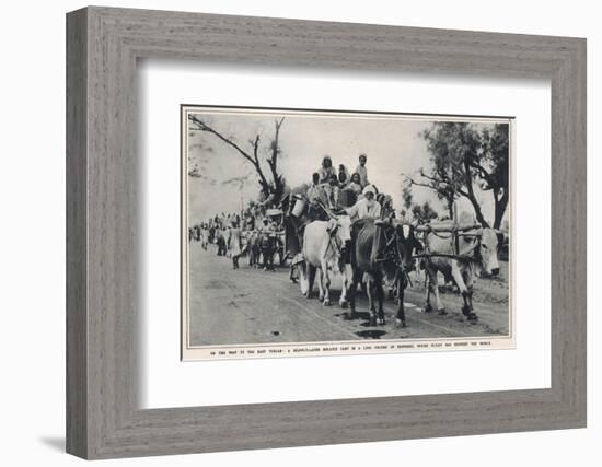 Refugees Leave East Punjab to Head to India-null-Framed Photographic Print