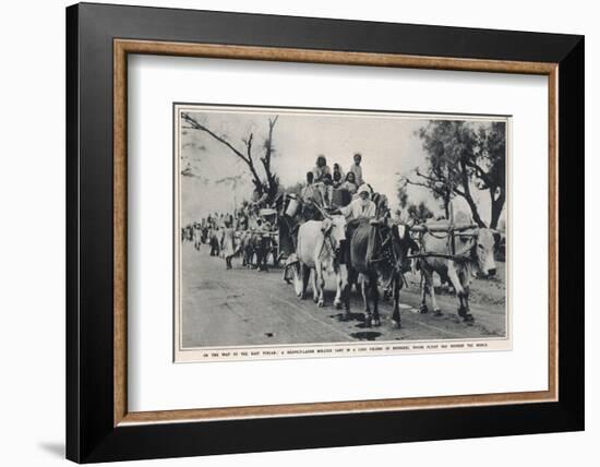 Refugees Leave East Punjab to Head to India-null-Framed Photographic Print