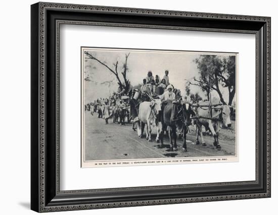 Refugees Leave East Punjab to Head to India-null-Framed Photographic Print