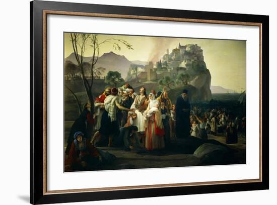 Refugees of Parga, 1826-1831-Francesco Hayez-Framed Giclee Print