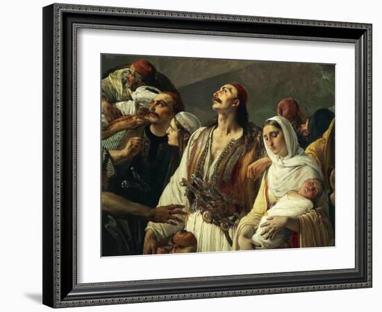Refugees of Parga, 1826-1831-Francesco Hayez-Framed Giclee Print