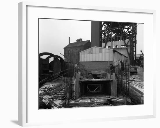 Refurbishment Work, Mosley Common Colliery, Lancashire, 1963-Michael Walters-Framed Photographic Print