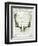 Regal Antlers on Newsprint II-Sue Schlabach-Framed Art Print