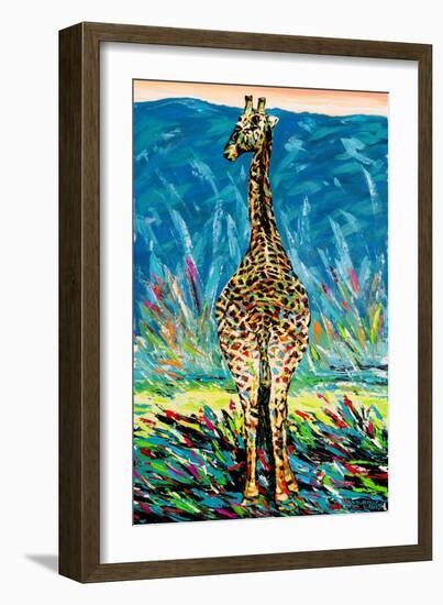 Regal Giraffe II-Carolee Vitaletti-Framed Art Print