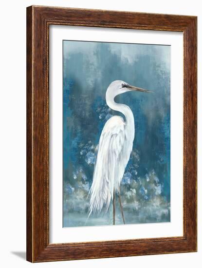 Regal White Egret I-Eli Jones-Framed Art Print