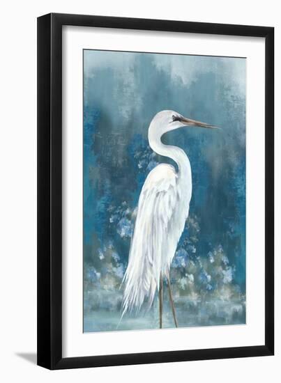 Regal White Egret I-Eli Jones-Framed Art Print