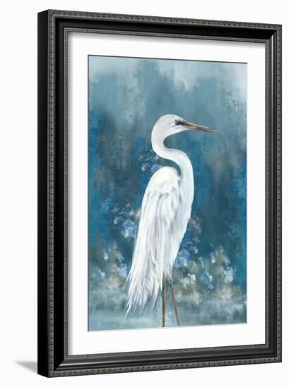 Regal White Egret I-Eli Jones-Framed Art Print