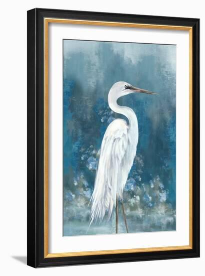 Regal White Egret I-Eli Jones-Framed Art Print