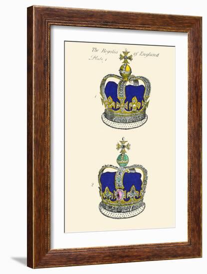 Regalia of England - Crowns-Hugh Clark-Framed Art Print