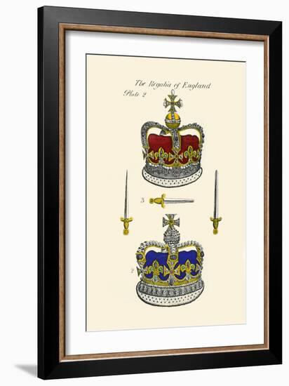 Regalia of England - Crowns-Hugh Clark-Framed Art Print