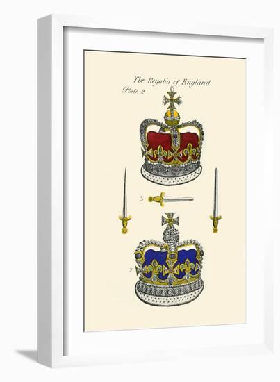 Regalia of England - Crowns-Hugh Clark-Framed Art Print