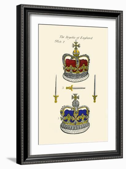 Regalia of England - Crowns-Hugh Clark-Framed Art Print