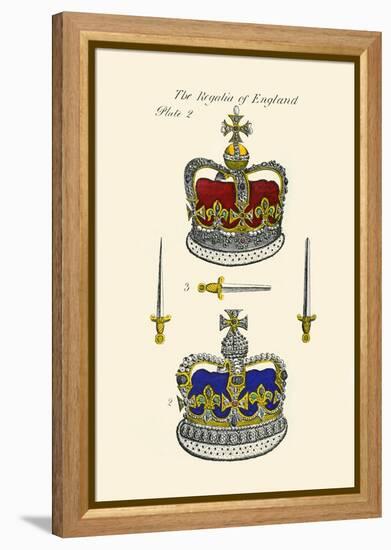 Regalia of England - Crowns-Hugh Clark-Framed Stretched Canvas