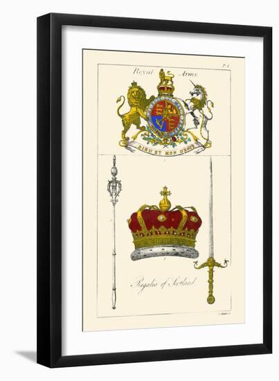 Regalia of Scotland - Arms, Staff, Sword and Crown-Hugh Clark-Framed Art Print