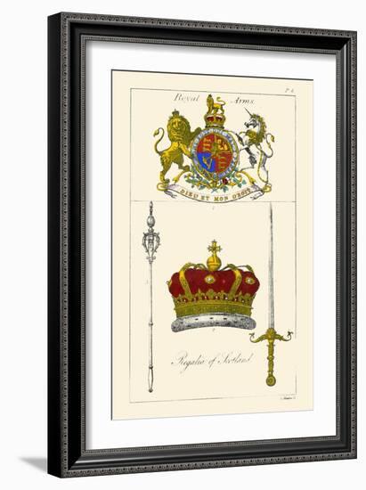 Regalia of Scotland - Arms, Staff, Sword and Crown-Hugh Clark-Framed Art Print