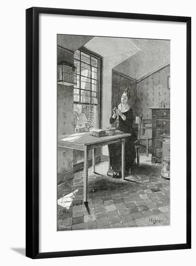 Regard Jeté Dans Une Mansarde,19th Century-Georges Marie Rochegrosse-Framed Giclee Print