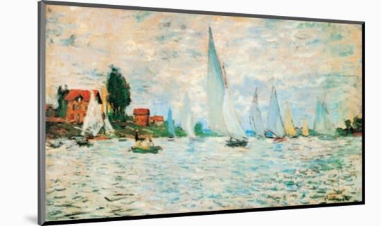 Regata ad Argenteuil-Claude Monet-Mounted Art Print