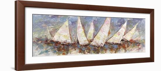 Regata al mattino-Luigi Florio-Framed Art Print