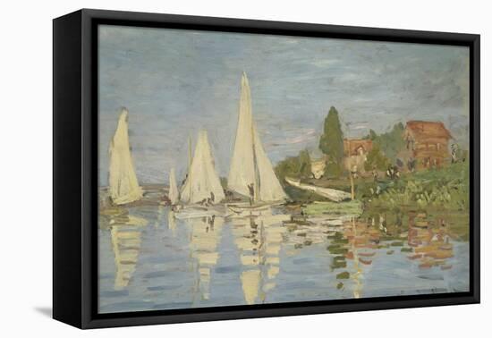 Régates à Argenteuil-Claude Monet-Framed Premier Image Canvas