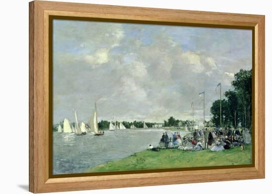 Regatta at Argenteuil, 1866-Eugène Boudin-Framed Premier Image Canvas