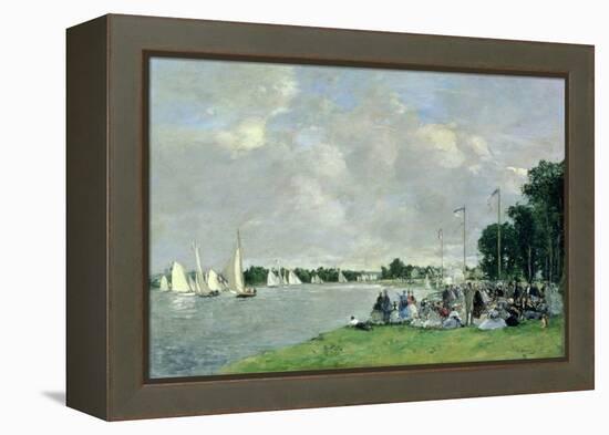 Regatta at Argenteuil, 1866-Eugène Boudin-Framed Premier Image Canvas