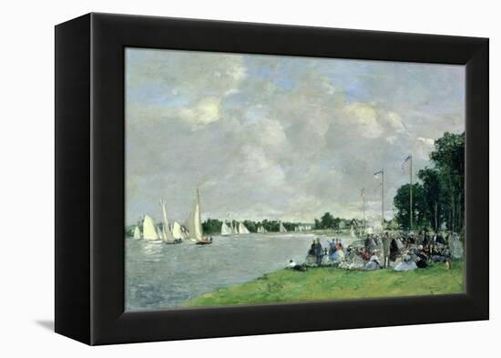 Regatta at Argenteuil, 1866-Eugène Boudin-Framed Premier Image Canvas