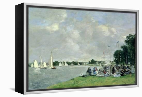 Regatta at Argenteuil, 1866-Eugène Boudin-Framed Premier Image Canvas