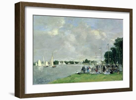 Regatta at Argenteuil, 1866-Eugène Boudin-Framed Giclee Print