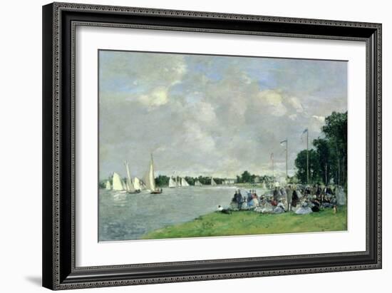 Regatta at Argenteuil, 1866-Eugène Boudin-Framed Giclee Print