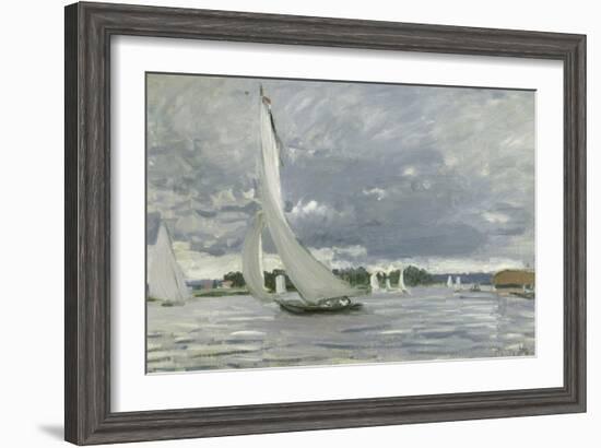 Regatta at Argenteuil, 1872-Claude Monet-Framed Giclee Print