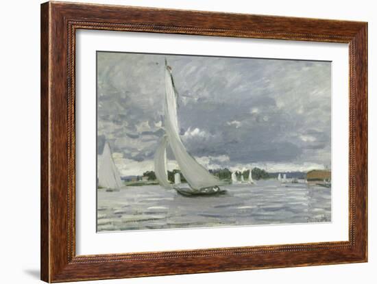 Regatta at Argenteuil, 1872-Claude Monet-Framed Giclee Print