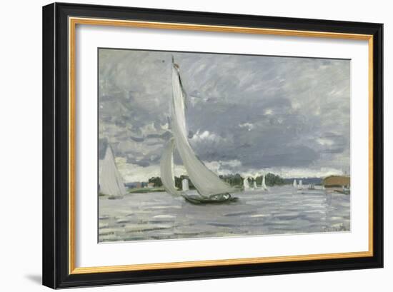 Regatta at Argenteuil, 1872-Claude Monet-Framed Giclee Print