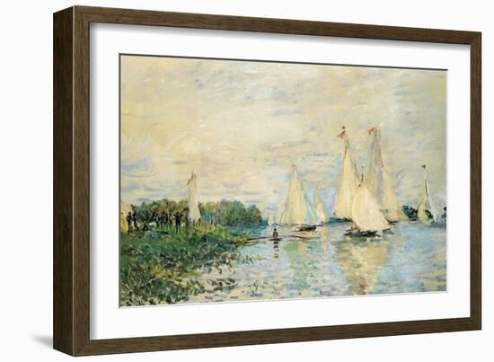 Regatta at Argenteuil, 1874-Claude Monet-Framed Giclee Print