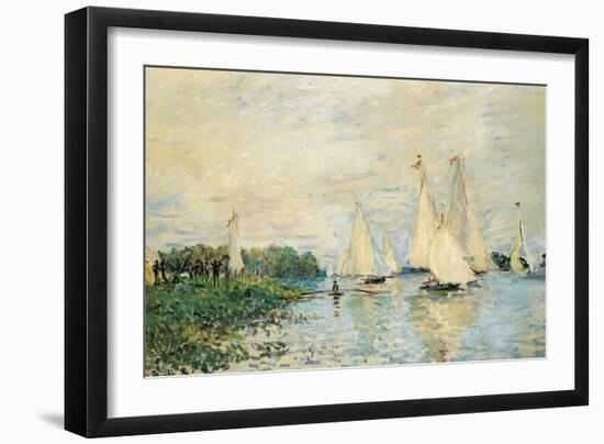 Regatta at Argenteuil, 1874-Claude Monet-Framed Giclee Print