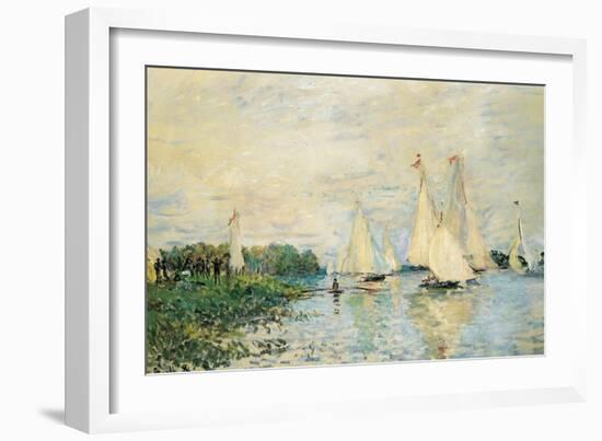 Regatta at Argenteuil, 1874-Claude Monet-Framed Giclee Print