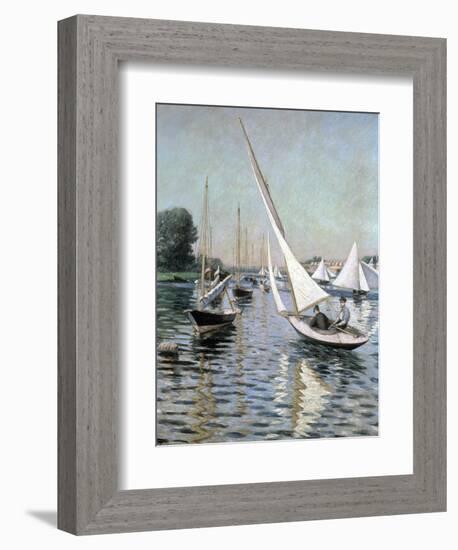 Regatta at Argenteuil, 1893-Gustave Caillebotte-Framed Giclee Print