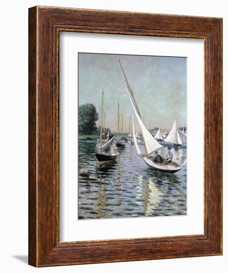 Regatta at Argenteuil, 1893-Gustave Caillebotte-Framed Giclee Print