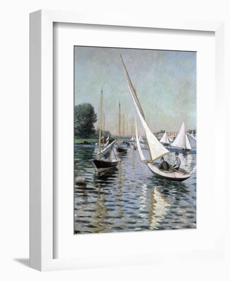 Regatta at Argenteuil, 1893-Gustave Caillebotte-Framed Giclee Print