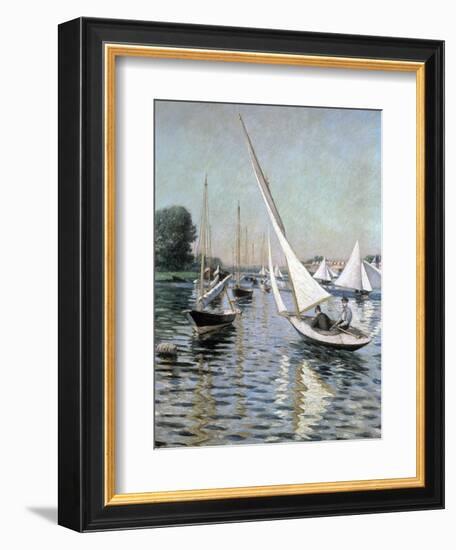 Regatta at Argenteuil, 1893-Gustave Caillebotte-Framed Giclee Print