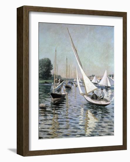 Regatta at Argenteuil, 1893-Gustave Caillebotte-Framed Giclee Print